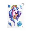 Geçici Unicorn Dövme Tattoo