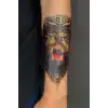 Geçici Vahşi Ayı Modelli Dövme Tattoo