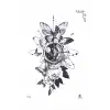Gezegen Kelebek ve Çiçek Geçici Dövme Tattoo