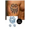 Gülen Yüz Figürlü 12 Saat Sonra Kararan Geçici Mini Dövme Tattoo