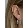 Gümüş Renk 20MM Halka Küpe (Çift)