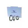 Gümüş Renk 3lü YSX Küpe Set