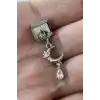 Gümüş Renk Ay Ve Taş Detaylı Çelik Nomination Charm (Tek)
