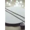 Gümüş Renk Erkek Zincir Çelik Kolye (55cm)