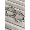 Gümüş Renk Halka Küpe 40MM (Çift)