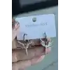 Gümüş Renk Kuş Figürlü Çelik Küpe (Çift)