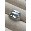 Gümüş Renk Metal Ayarlanabilir Yüzük