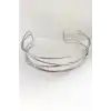 Gümüş Renk Metal Choker Kolye