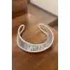 Gümüş Renk Metal Kelepçe Bileklik