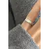 Gümüş Renk Serçe Parmak Yüzük (Ayarlanabilir)