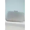 Gümüş Renk Simli Abiye Portföy Çanta