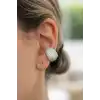 Gümüş Renk Taş Detaylı 14K Altın Kaplama TX Ear Cuff (Tek)