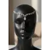 Gümüş Renk Taş Detaylı Alınlık/Kına Aksesuarı
