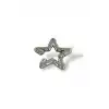 Gümüş Renk Yıldız Figürlü Taş Detaylı Ear Cuff (Tek)