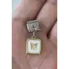Gümüş Ve Altın Renk Çelik Nomination Charm (Tek)