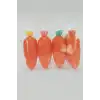 Havuç Figürlü 4lü Fosforlu Kalem Set