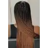 İki Renk Ombreli Afrika Zenci Örgüsü Box Braid Sentetik Saç 60cm 100gr