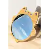 Kahve Renk Kedi Figürlü Masa Aynası