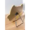 Kahve Renk Kedi Figürlü Masa Aynası