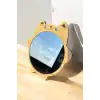 Kahverengi Kedi Figürlü Masa Aynası