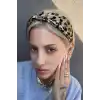 Kahverengi Ve Siyah Leopar Desenli Taç