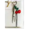 Karışık Renk Kiraz Figürlü Çanta Charm/ Anahtarlık