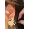 Karışık Renk Leopar Desenli Küpe (Çift)