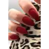 Kırmızı Renk 24lü Takma Tırnak Seti