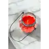 Kırmızı Renk Gül Kokulu Mum