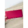 Koyu Pembe Renk Kalp Detaylı Kadın Cüzdan