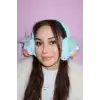 Mavi Renk Canavar Figürlü Peluş Kulaklık