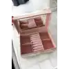 Pembe Renk Ayna Detaylı Takı Organizeri