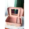 Pembe Renk Ayna Detaylı Takı Organizeri