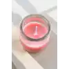 Pembe Renk Bardakta Kokulu Dekoratif Mum