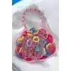 Pembe Renk Çantalı Çocuk Toka Set