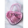 Pembe Renk Çantalı Çocuk Toka Set