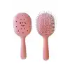 Pembe Renk Charm Takılabilen Saç Tarama Fırçası/ Tarak