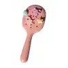 Pembe Renk Charmlı Saç Tarama Fırçası/ Tarak