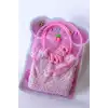 Pembe Renk Çocuk Çanta Toka Taç Set