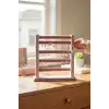 Pembe Renk Dört Katlı Küpe Düzenleyici / Organizer