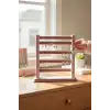 Pembe Renk Dört Katlı Küpe Düzenleyici / Organizer