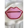 Pembe Renk Dudak Detaylı Kadın Cüzdan