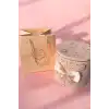 Pembe Renk Karışık Figürlü Gül Detaylı Karton Çanta Hediyeli Hediye Kutusu