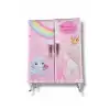 Pembe Renk Karışık Figürlü Takı Dolabı/Organizer