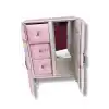 Pembe Renk Karışık Figürlü Takı Dolabı/Organizer