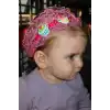 Pembe Renk Kek Figürlü Çocuk Saç Bandı