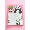 Pembe Renk Panda Figürlü Yapışkanlı Not Kağıdı