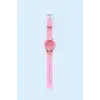 Pembe Renk Silikon Kordonlu Kadın Saat