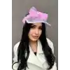 Pembe Renk Taçlı Vizör Şapka