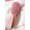 Pembe Renk Taş Ve İnci Detaylı Saç Tarama Fırçası/ Tarak